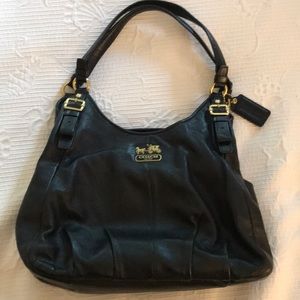 Coach leather shoulder bag